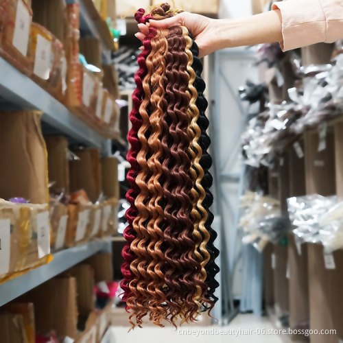 deep wave crochet hair Ocean Wave Deep Synthetic Crochet Braid Water Wave Curly Crochet